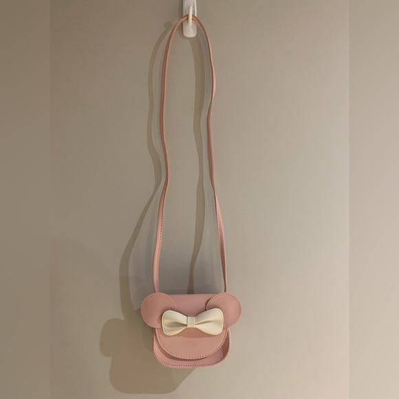 NWOT Girls Pink Cream Mini Ears and Bow Purse - Picture 2 of 5